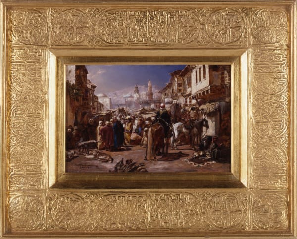 Heinrich Maria Staackman (1852-1940), “The Arab Bazaar” by Heinrich Maria Staackman, München, 1884