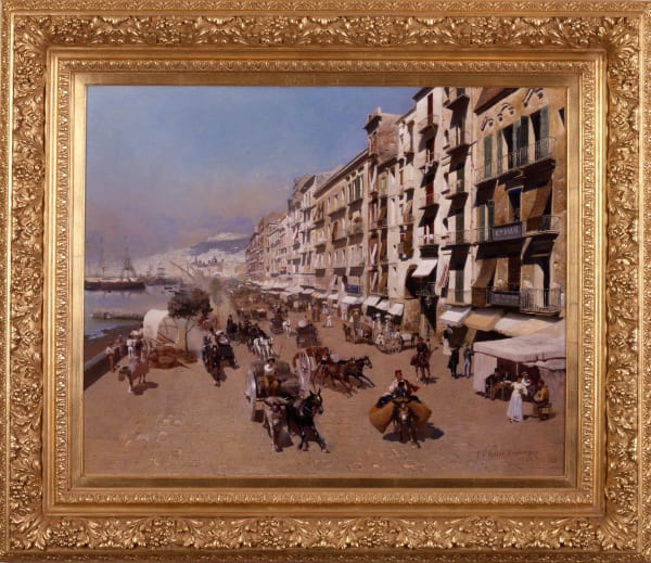 Paul Wilhelm Keller-Reutlingen - “On The Waterfront, Naples” by Paul Wilhelm Keller-Reutlingen, München, 1883