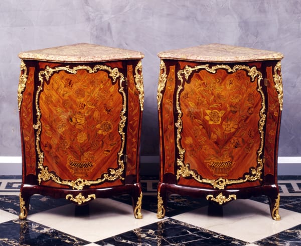 Jacques Bircklé, A pair of Louis XV encoignures by Jacques Bircklé, Paris, date circa 1765-70