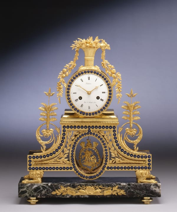 Philibert Pont, A Directoire table clock, by Philibert Pont, Paris, dated 1795