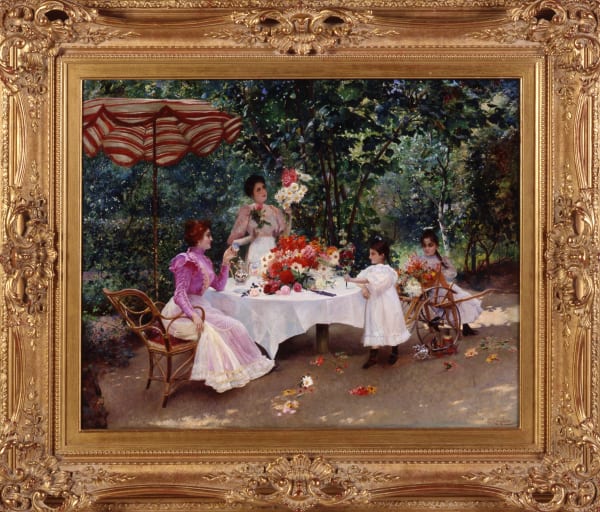 Edouard Frédéric Wilhelm Richter, "In the Garden", by Edouard Frédéric Wilhelm Richter, Paris, date circa 1880