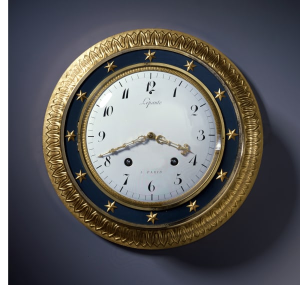 Pierre-Basile Lepaute, An Empire Oeil de Boeuf cartel clock, by Pierre-Basile Lepaute (known as Sully Lepaute), Paris, dated 1806