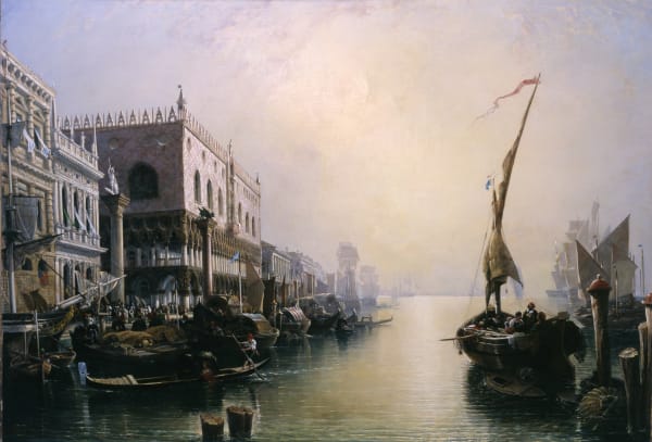 William Wyld R. I. , "Venice at Sunset" by William Wyld R. I. , 1839