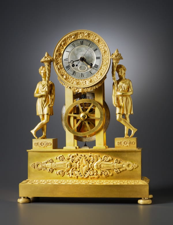 Antoine Blondeau, A Restauration mantel clock with equation of eight day duration by Blondeau, Paris, date circa 1820-30