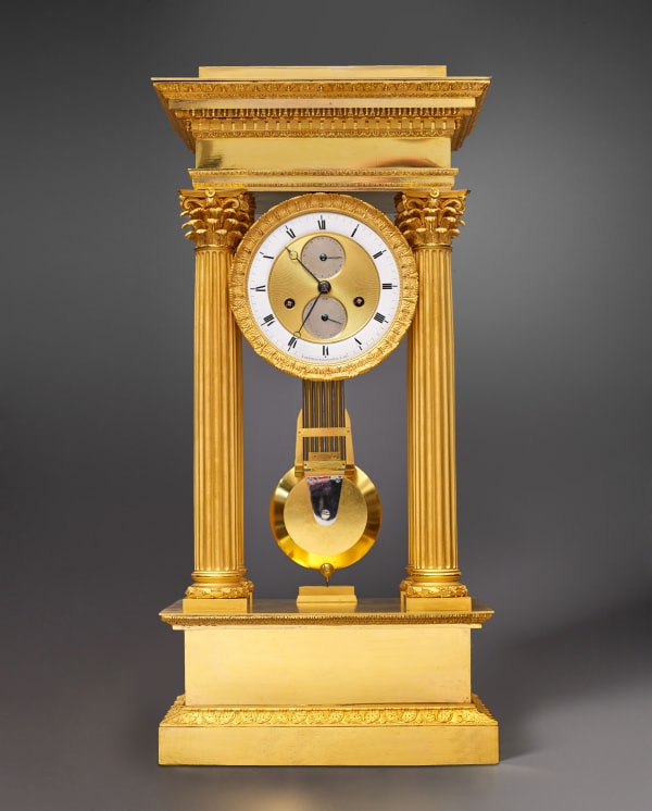 Comminges, A late Empire table regulator by Comminges, Paris, circa 1820