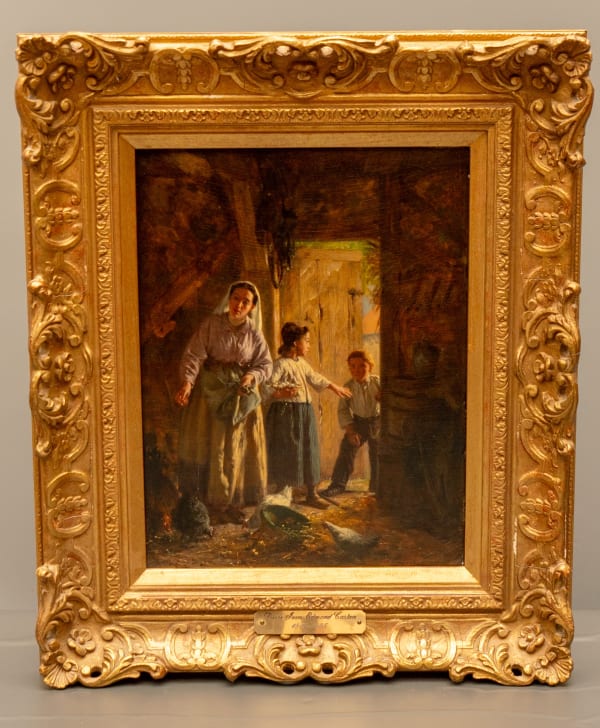 Pierre-Jean-Edmond Castan, Collecting Eggs with Mother, Paris, date circa 1867