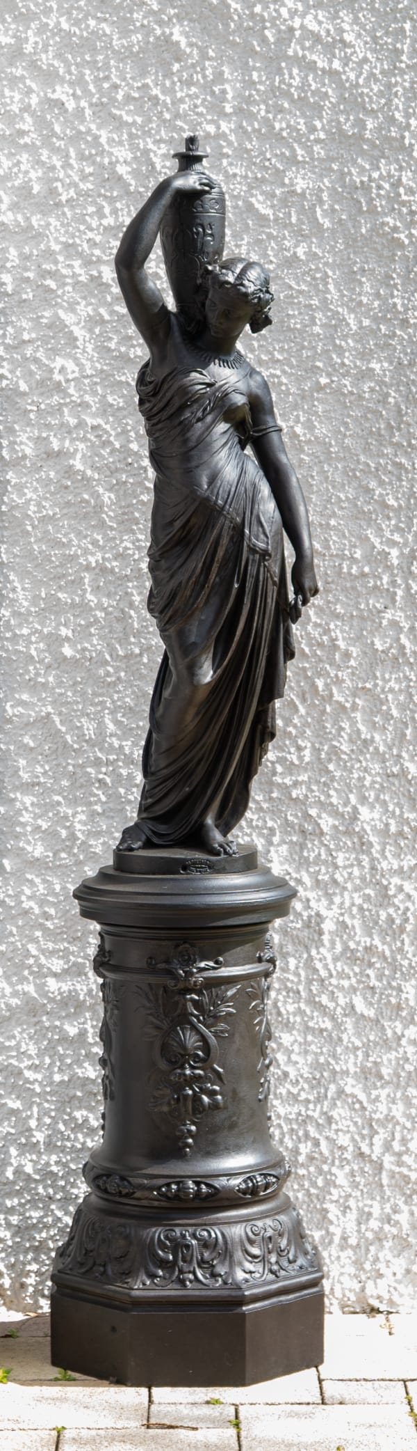 Barbezat et Cie, A FRENCH SECOND EMPIRE CAST IRON FIGURAL FOUNTAIN , Val d’Osne, Haute-Marne, date circa 1860-75