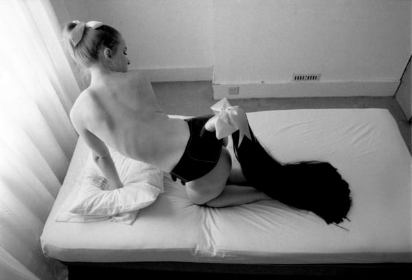 Rose ENGLISH Jo and Tail 1, 1974 Part of a set of 3 black and white vintage photographs Unique 20 x 25.5 cm