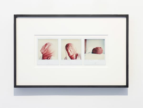 Renate BERTLMANN 1943 - Hommage à Magritte, 1978 Titled, signed and dated on reverse Set of 3 Polaroid photographs Overall: 10.7 x 26.4 cm (REB114)