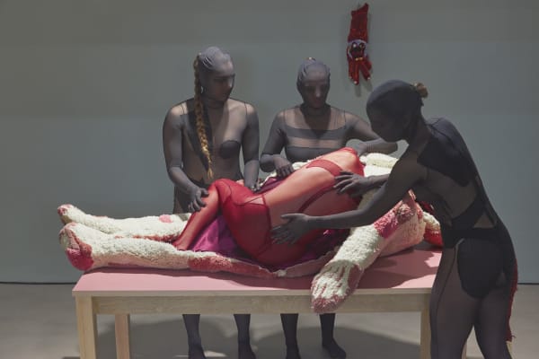 Anna Perach, Ecstasies performance. Holes exhibition at Gasworks, London, 2024