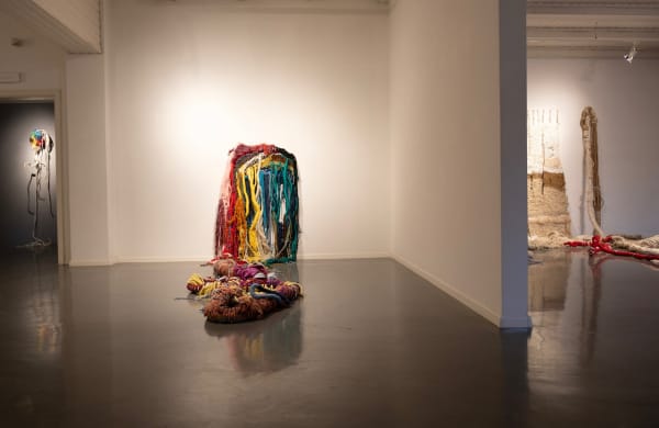 Thomas De Falco, GOLD - While all Flow'rs and all Trees do close To weave the Garlands of repose. installation view, Museo Arte Contemporanea Cavalese. Ph. Erjola Zhuka