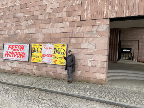 Installation View, Fresh Window: The Art of Display & Display of Art, Museum Tinguely, Basel, Switzerland, 2024