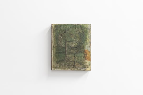 Installation View, Vivienne Koorland, Small Signpost Painting with Stendhal Script, 1995, Oil and paper on linen, Image courtesy Adriaan Hauwaert