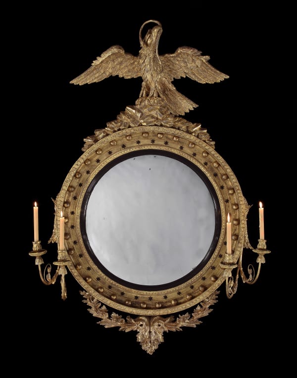 A Huge Regency Convex Mirror
