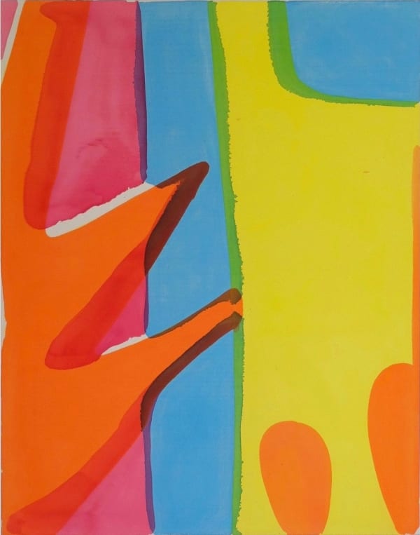 Tim Braden, Abstract 103 (Orange/Yellow), 2014, 140 x 110cm