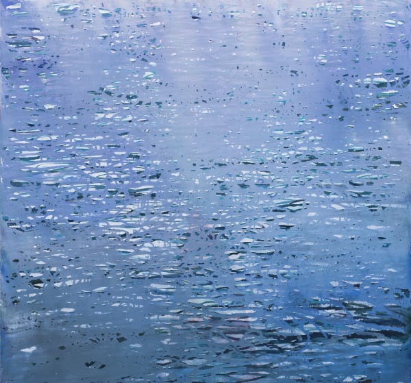 Ganga 5, 2018 signed and dated verso oil on canvas 75 x 80cm