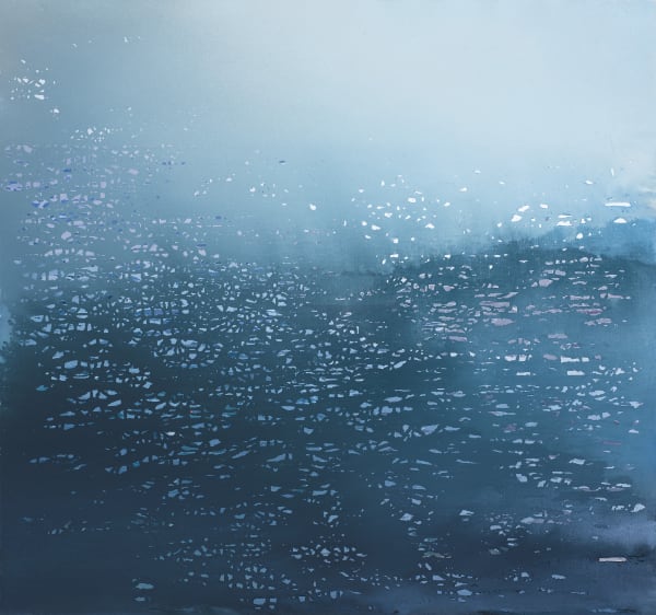 Ganga 7, 2018 signed and dated verso oil on canvas 75 x 80cm