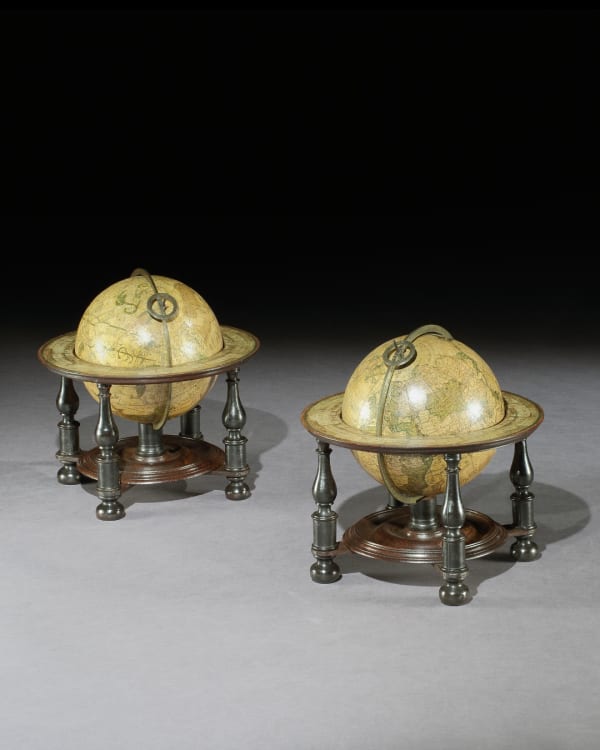 THE HARVARD SENEX GLOBES, English, circa 1715