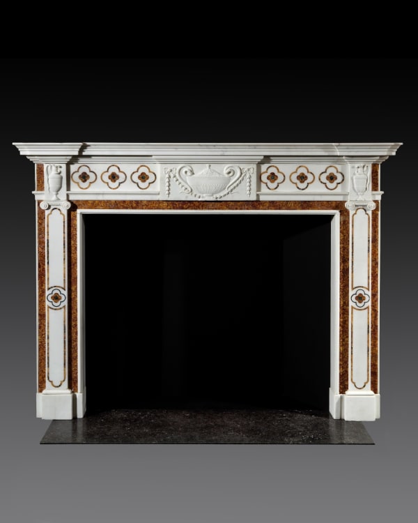 AN IRISH GEORGE III MARBLE CHIMNEYPIECE, Irish, circa 1785