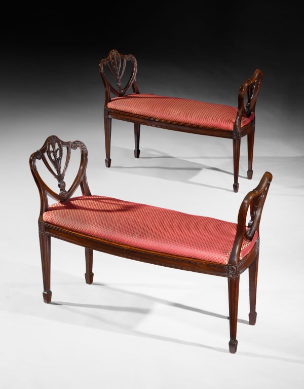 THE HARVEY WINDOW SEATS, English, circa 1785