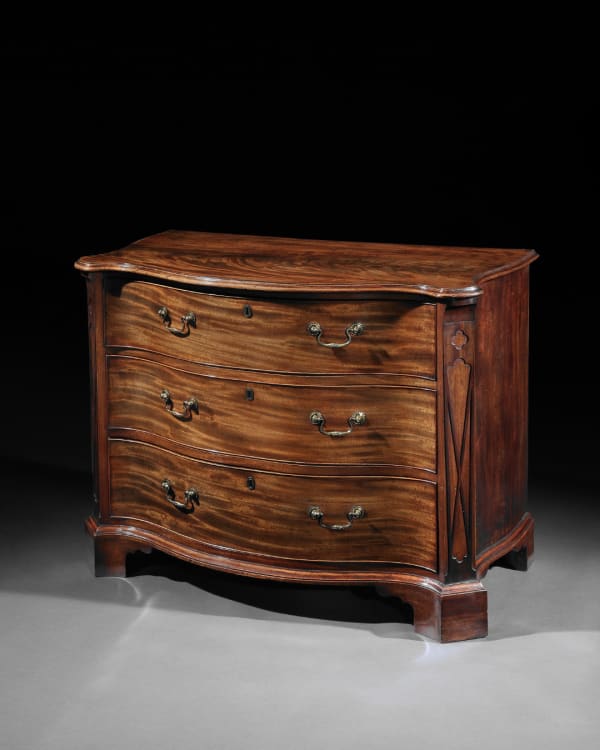A PAIR OF GEORGE III MAHOGANY CHESTS OF DRAWERS , English, circa 1770