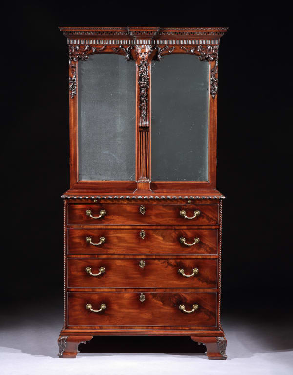 A GEORGE II CABINET ATTRIBUTED TO WILLIAM VILE