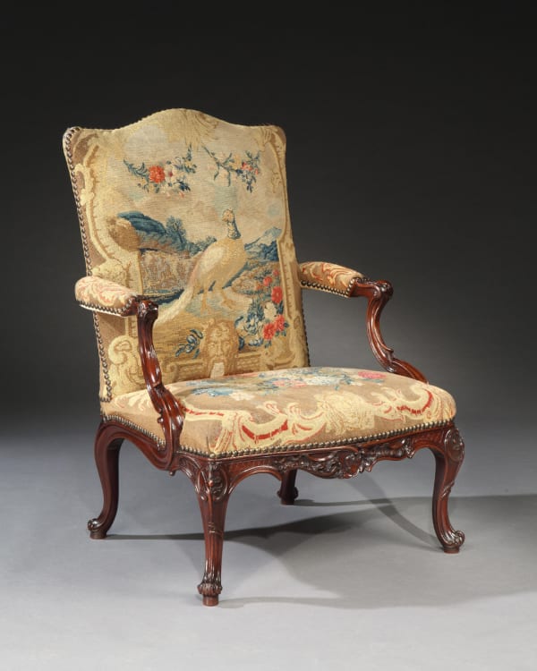 THE GLEMHAM HALL GAINSBOROUGH ARMCHAIRS, English, circa 1755