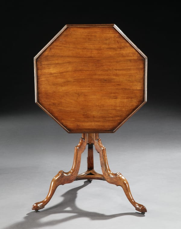 A GEORGE II TRIPOD TABLE ATTRIBUTED TO WILLIAM MASTERS