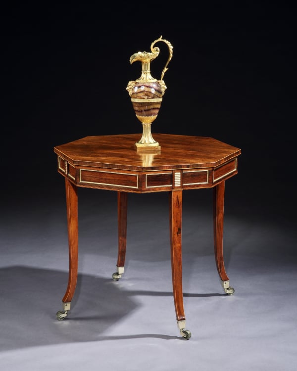 A GEORGE III ROSEWOOD CENTRE TABLE , English, circa 1795