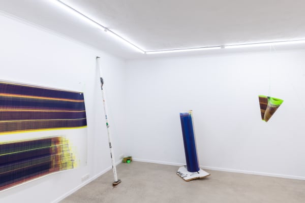 Installation view, Elisabeth Sonneck, Solo exhibition, "Staccato Glissando", Ronewa Art Projects, Berlin. Photo credit: Jeremy Knowles 2024
