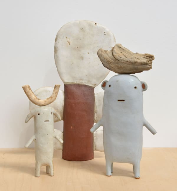 GODELEINE DE ROSAMEL Creature and Ceramic Tree Set, 2020-2022