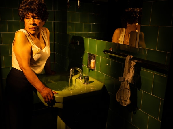 Tania Franco Klein Green Bathroom, Person (Subject #15), from Subject Studies, 2022 Archival Pigment Print 31.5 x 23.6 inches 80 x 60 cm (GCP31206)