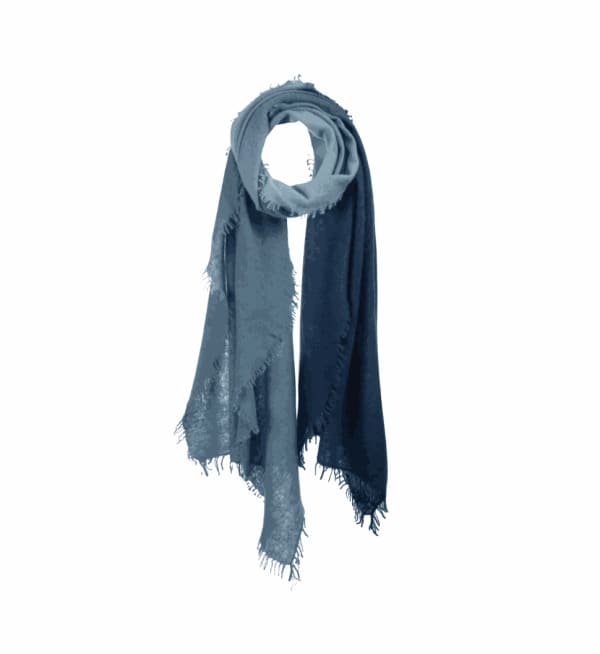 Handcrafted 100% Cashmere Scarf, Mirror in the Sky | $316