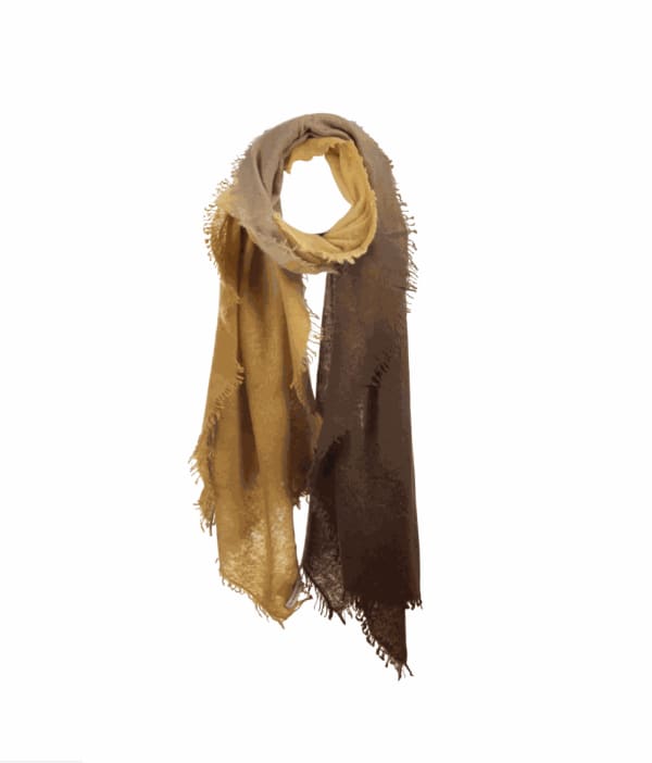 Handcrafted 100% Cashmere Scarf, Mirror in the Sky | $316