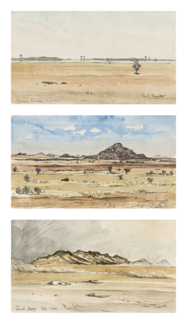 Sketches of the North African desert, 1943