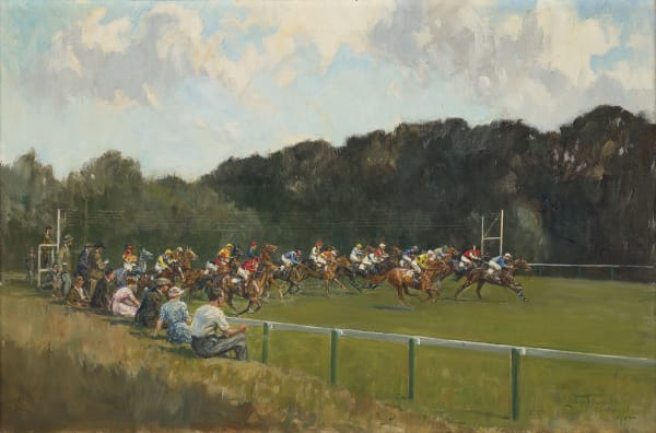 Start of the Stewards' Cup, Goodwood, 1955