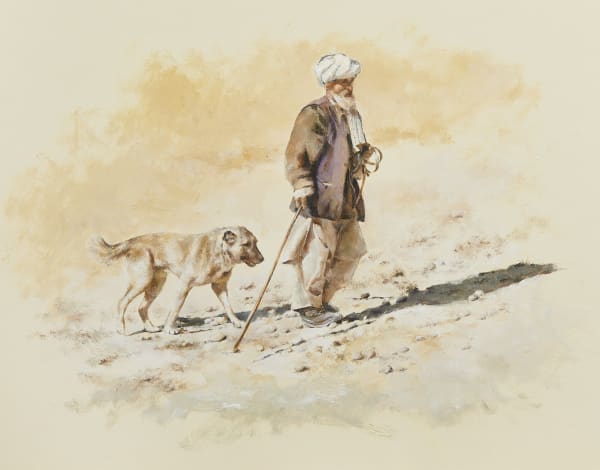 Mandy Shepherd, Afghan shepherd with dog