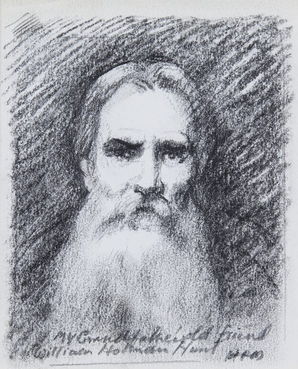 Sketch portrait of William Holman Hunt