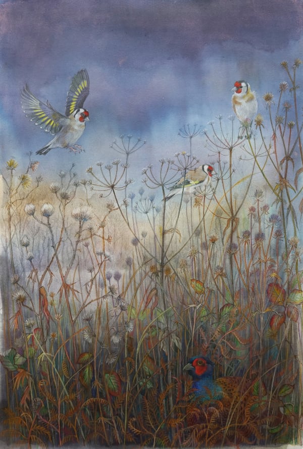 Emma Faull , Goldfinch and Pheasant