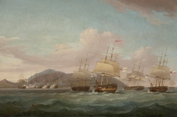 Thomas Whitcombe , The raid on Saint Paul, Reunion, 21st September 1809