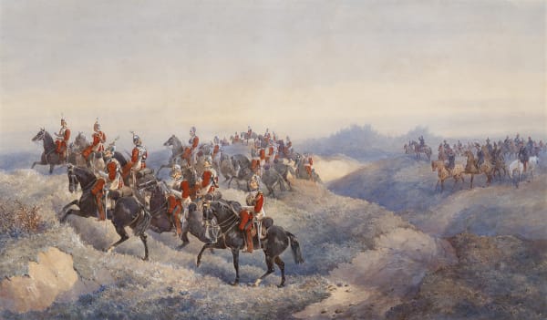 The Life Guards in Long Vallery, Aldershot