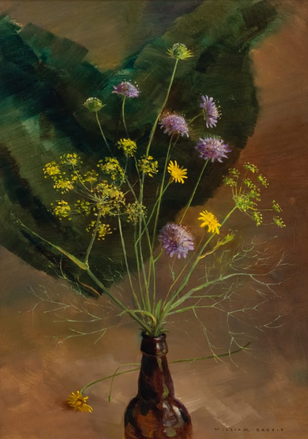 William Garfit , Wild flowers in a beer bottle