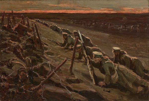 Charles Walter Simpson , RCA, A pair - Going over the top; War Horses
