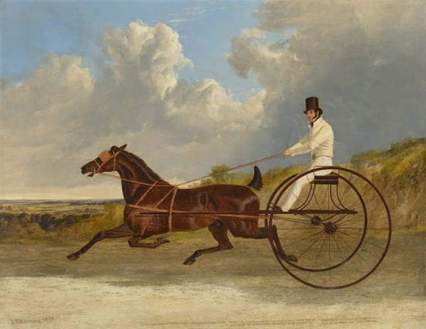 The American trotter Rattler driven by George Osbaldeston