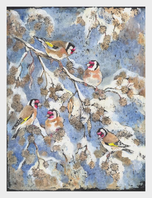 Emma Faull , Winter Goldfinches