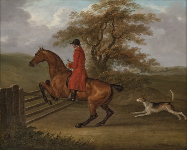 A pair of hunting scenes
