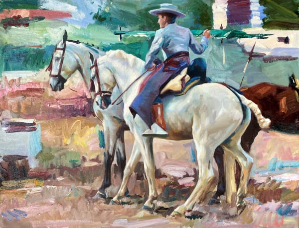 Watering the horses