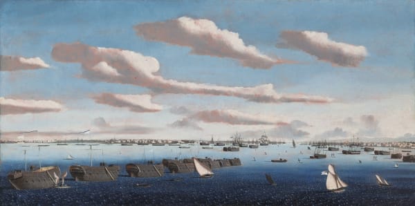 Prison hulks in Portsmouth Harbour