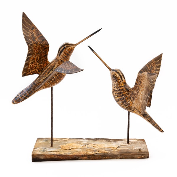 Pair of springing Snipe