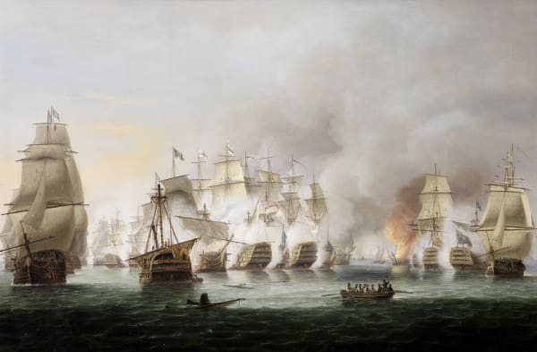The battle of Trafalgar, 21st October 1805